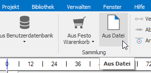 Importieren eines Online Warenkorbs ins FluidDraw