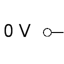 Spannungsquelle (0V)