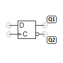 D-Flipflop, flankengetriggert