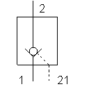 Rückschlagventil, entsperrbar