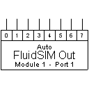 FluidSIM Output Port