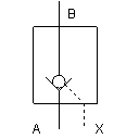 Check valve with pilot control
