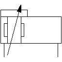 Linear drive, pneumatic, with shape-fitting adaptor