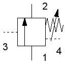 Variable opening pressure compensator