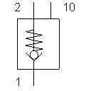 Pilot to close spring loaded check valve